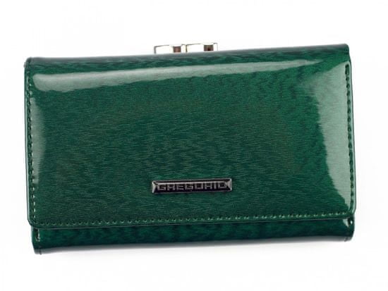 Gregorio Dámská střední kožená peněženka Azalea, zelená