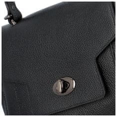 Delami Vera Pelle Luxusní dámská kožená kabelka do ruky Lúthien, černá