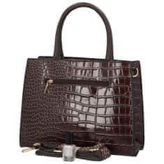 MaxFly Luxusní dámská koženková kabelka do ruky Sierra, šedá