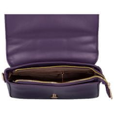 DIANA & CO Módní dámská malá kabelka na rameno s prošíváním Azalea, fialová