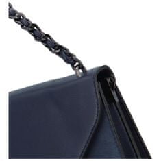 Maria C. Luxusní dámská koženková kabelka Trinida , modrá