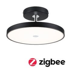 Paulmann PAULMANN LED stropní svítidlo Smart Home Zigbee 3.0 Hildor 2700K 230V 25W stmívatelné černá mat/chrom 96776