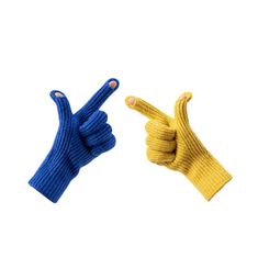 MG Finger Cutouts rukavice pro ovládání dotykového displeje, modré
