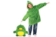 CoolCeny Kids Hoodie 3 v 1 – Polštářová mikina - Mikina, polštář a hračka - Zelená