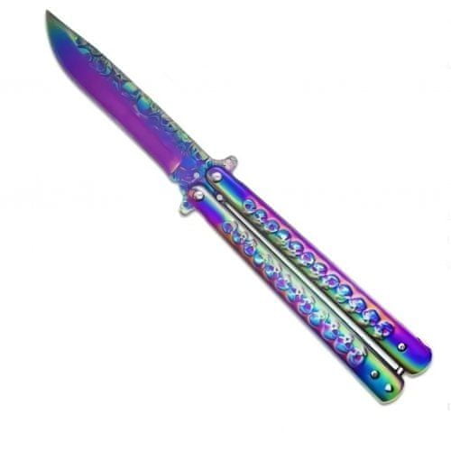 Foxter XT2314 Nůž Motýlek Rainbow ostrý