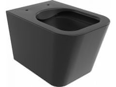 Mexen Závěsný WC set TEO 34,5 cm s prkénkem SLIM černý mat