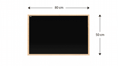 Allboards Magnetická tabule 80 x 50 ALLboards NATURAL TM85BKB