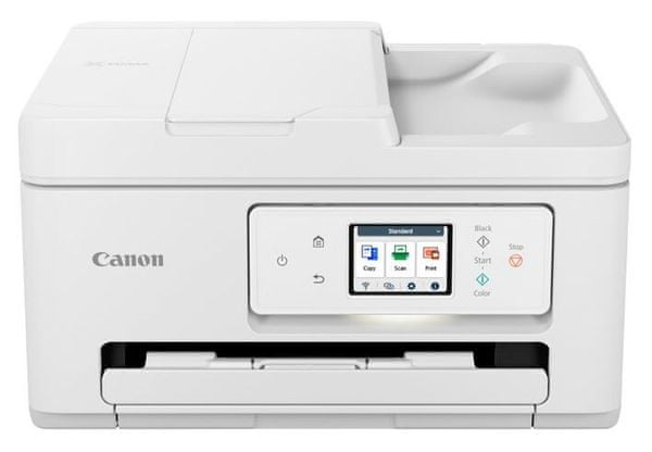 tiskárna Canon PIXMA TS7750i bílá 6258C007AA multifunkční barevná černobílá inkoustová vhodná do domácnost kancelář kazeta kazety FINE automatický tisk oboustranný skener kopírka rychlost Wi-Fi cloud Mopria AirPrint Apple Android