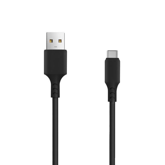 setty. USB - USB-C kabel 1,0 m 3A černá (GSM106093)