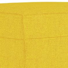 Vidaxl 4dílná sedací souprava světle žlutá textil