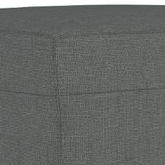 Vidaxl 4dílná sedací souprava s polštáři tmavě šedá textil