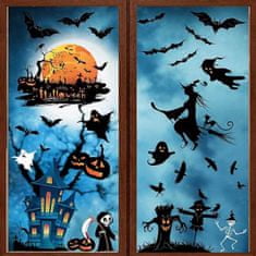 HOME & MARKER® Nálepky na okna pro Halloween | SPOOKCLINGS Čarodějnice