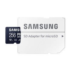 Samsung PRO Ultimate/micro SDXC/256GB/200MBps/UHS-I U3 / Class 10/+ Adaptér/Modrá