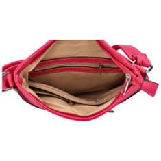 Romina & Co. Bags Praktická dámská koženková crossbody Verbo, výrazná růžová