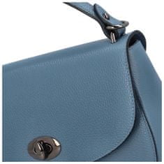 Delami Vera Pelle Elegantní dámská kožená crossbody kabelka Triss, modrá