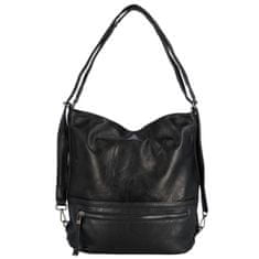 Romina & Co. Bags Dámský praktický koženkový kabelko-batoh Paloma, černá