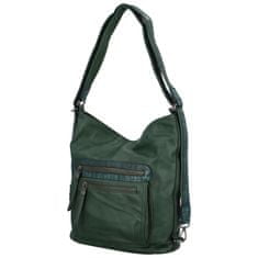Romina & Co. Bags Módní dámský koženkový kabelko-batoh Flora, zelená