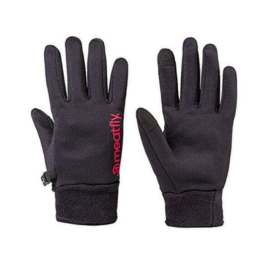 MEATFLY Dámské rukavice Powerstretch Black/pink