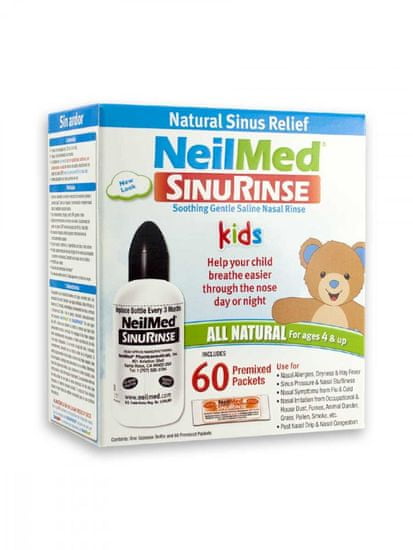 NeilMed Proplach nosu Sinus Rinse Kids, láhev + 60 sáčků - NeilMed
