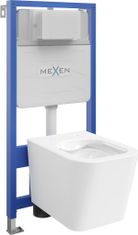 Mexen Wc předstěnová instalační sada fenix slim s mísou wc teo, bílá (6103385XX00)