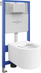 Mexen Wc předstěnová instalační sada fenix slim s mísou wc sofia, bílá (6103354XX00)