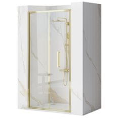REA Sprchové dveře skládací rapid fold 80 zlaté (REA-K4128)