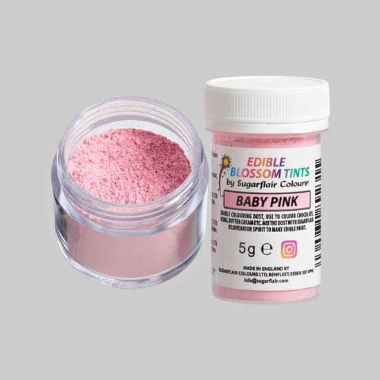 Sugarflair Colours blossom tint - prachová barva - Baby pink - 5g