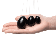 La Gemmes - Yoni Egg Set Black Obsidian L-M-S