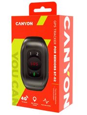 Canyon Chytrý SOS náramek pro seniory ST-02,volání,senzor tepu,teploty,lokalizace GPS+Glonass/LBS/Wi-Fi,odolnost IP67