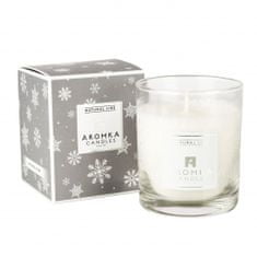 AROMKA Přírodní vonná svíčka palmová - AROMKA - Vánoční balení - Whiskovka, 250 ml Vůně: Zázvor