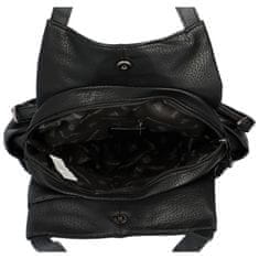 Coveri WORLD Designový dámský koženkový batůžek/taška Armand, černá