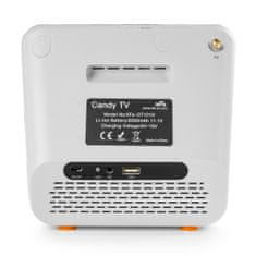 Mini přenosný televizor 7" DVB-T2 H.265 Orange