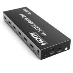 HDMI matice 2/4 Spacetronik SPH-M24 V2 4K 60Hz