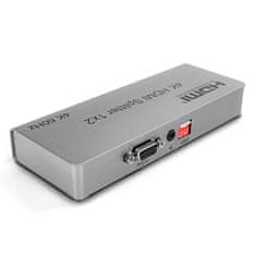 Rozbočovač HDMI 1x2 SPH-RS102_V46 4K 60 Hz CEC