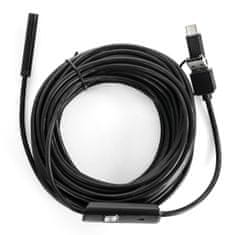 USB endoskopická kamera 3v1 IP67 7mm SPU-E01 10m