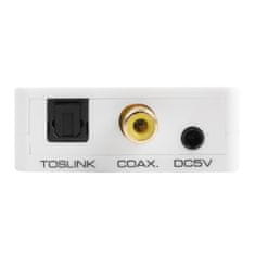 HDC09 2cestný digitální audio koaxiální a Toslink převodník