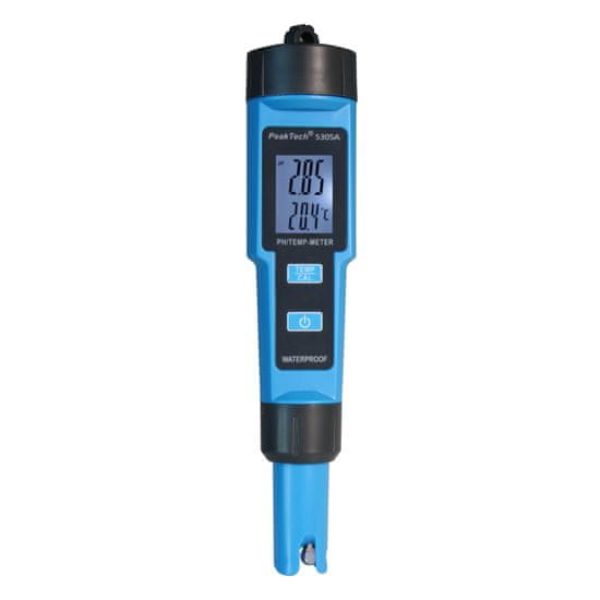 Měřič pH a teploty kapalin PeakTech 5305A