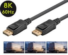 Display Port DP - DP 1.4 8K 60Hz kabel Goobay 5m