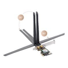 Síťová karta PCI-E WiFi 6 AX5400 BT 5.2 2x5 dBi