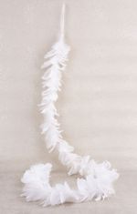 MAGIC HOME Girlanda Vánoce, bíla, péřová, 150 cm
