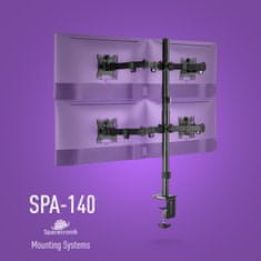 Držák pro čtyři monitory Spacetronik SPA-140