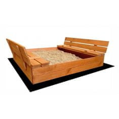 Gimme Five Dřevěné pískoviště s lavičkami impregnované 150cm