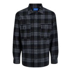 Jack&Jones Pánská košile JORBLAFRI Relaxed Fit 12245681 Black (Velikost XL)