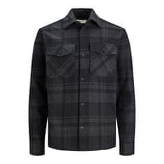 Jack&Jones Pánská košile JPRROY Comfort Fit 12241533 dark grey melange (Velikost XXL)