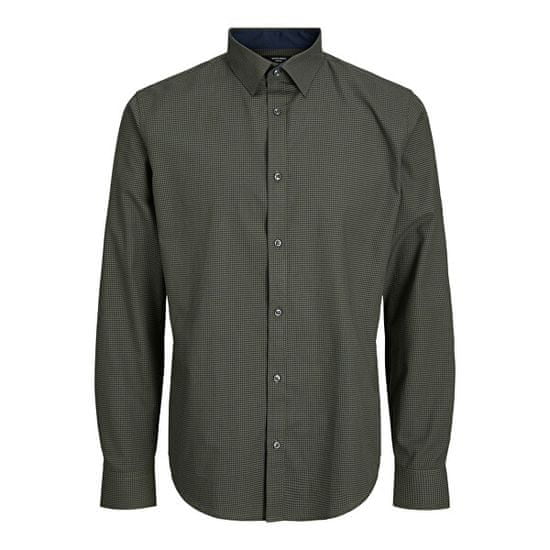 Jack&Jones Pánská košile JPRBLABELFAST Comfort Fit 12239027 Olive Night