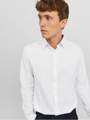 Jack&Jones Pánská košile JPRBLABELFAST Comfort Fit 12239027 White (Velikost L)