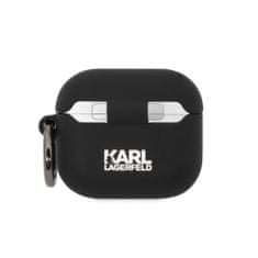 Karl Lagerfeld NFT Karl silikonový kryt pro AirPods 3, černý Černá