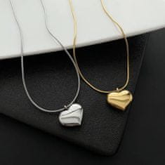 IZMAEL Náhrdelník Simple Heart-Zlatá KP28423
