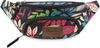 Dámský sáček s květinovým vzorem a nastavitelným popruhem, vícebarevná ledvinka se 3 kapsami a nastavitelným pasem, délka popruhu - 100 cm, nepromokavý a odolný materiál, 13x37x9 / ZG801
