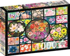 ENJOY Puzzle Květinová zahrada 1000 dílků